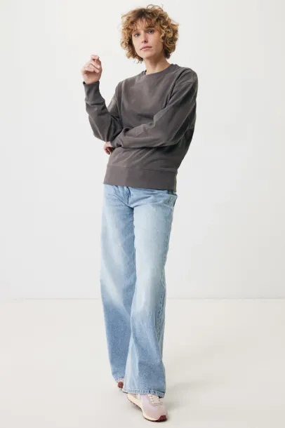  Iqoniq Kruger unisex relaxed recycled cotton crew neck - iqoniq anthracite