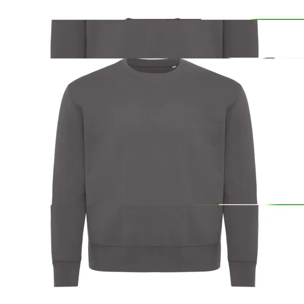  Iqoniq Kruger unisex opušteni pulover od recikliranog pamuka, 340 g/m² - iqoniq anthracite