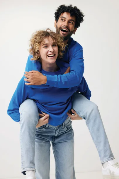  Iqoniq Etosha lagani pulover od recikliranog pamuka - iqoniq Kraljevski plava