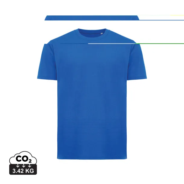  Iqoniq Sierra lightweight recycled cotton t-shirt  - iqoniq blue 