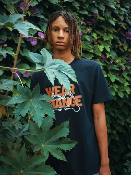  Iqoniq Kakadu relaxed recycled cotton t-shirt - iqoniq navy