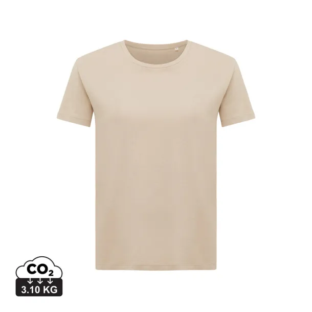  Iqoniq Yala women lightweight recycled cotton t-shirt - iqoniq brown 