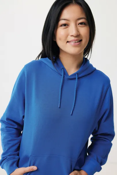  Iqoniq Rila unisex lagani hoodie od recikliranog pamuka - iqoniq blue 