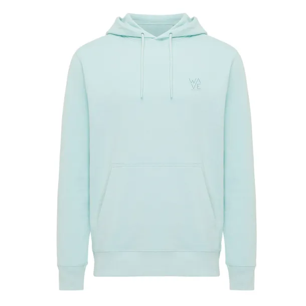  Iqoniq Rila lightweight recycled cotton hoodie - iqoniq crushed mint 