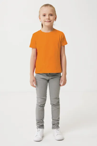  Iqoniq Koli kids lightweight recycled cotton t-shirt - iqoniq orange 