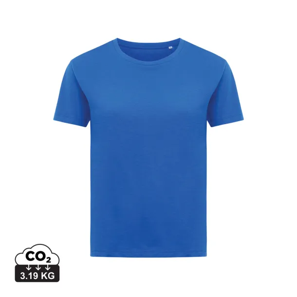  Iqoniq Yala women lightweight recycled cotton t-shirt - iqoniq blue 