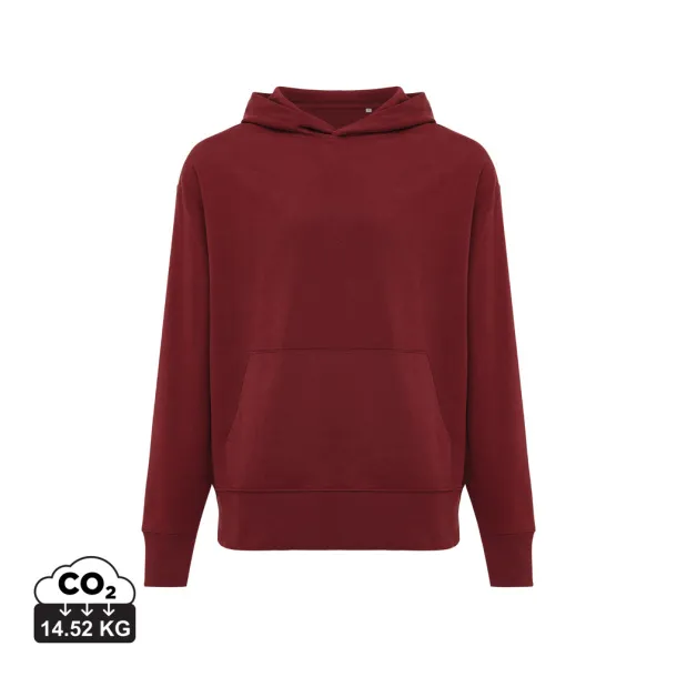  Iqoniq Yoho unisex hoodie od recikliranog pamuka, 340 g/m² - iqoniq burgundy