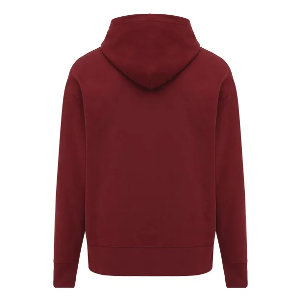  Iqoniq Yoho unisex hoodie od recikliranog pamuka, 340 g/m² - iqoniq burgundy