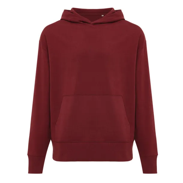  Iqoniq Yoho unisex hoodie od recikliranog pamuka, 340 g/m² - iqoniq burgundy