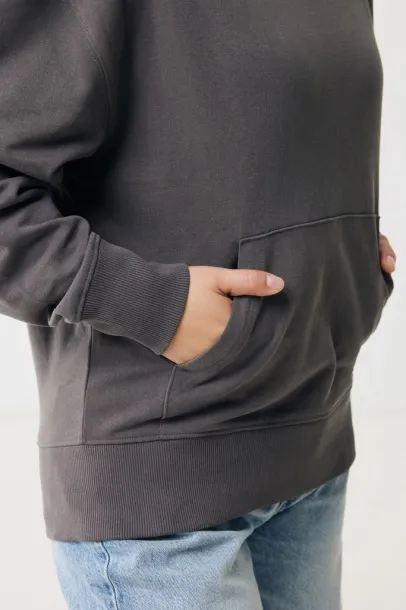  Iqoniq Yoho recycled cotton relaxed hoodie - iqoniq anthracite