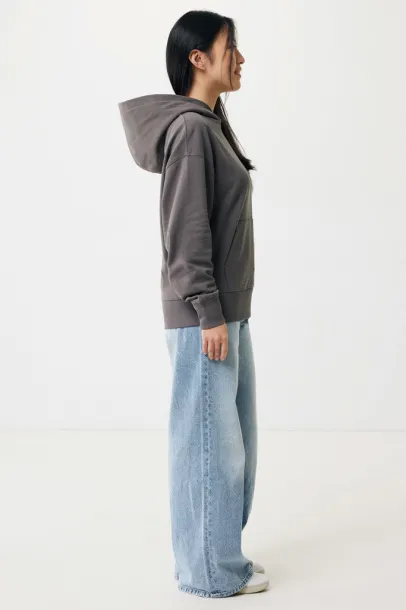  Iqoniq Yoho recycled cotton relaxed hoodie - iqoniq anthracite