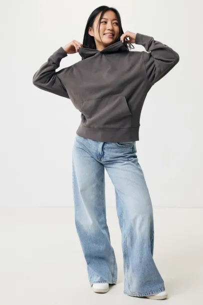  Iqoniq Yoho recycled cotton relaxed hoodie - iqoniq anthracite