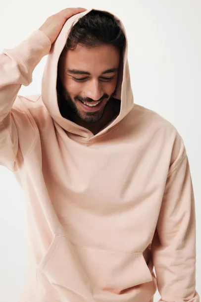  Iqoniq Yoho recycled cotton relaxed hoodie - iqoniq peach nectar 