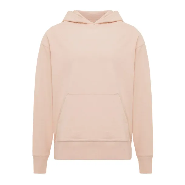  Iqoniq Yoho recycled cotton relaxed hoodie - iqoniq peach nectar 