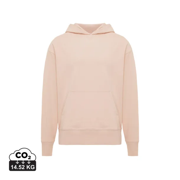  Iqoniq Yoho recycled cotton relaxed hoodie - iqoniq peach nectar 