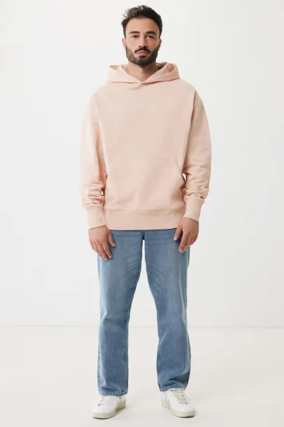  Iqoniq Yoho recycled cotton relaxed hoodie - iqoniq peach nectar 