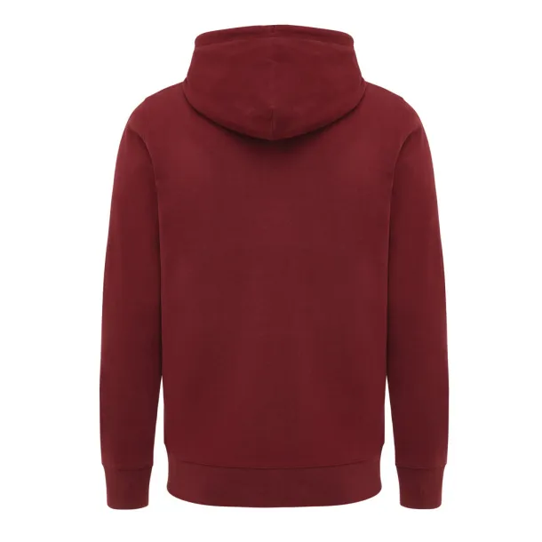  Iqoniq Abisko hoodie sa zatvaračem od recikliranog pamuka - iqoniq burgundy