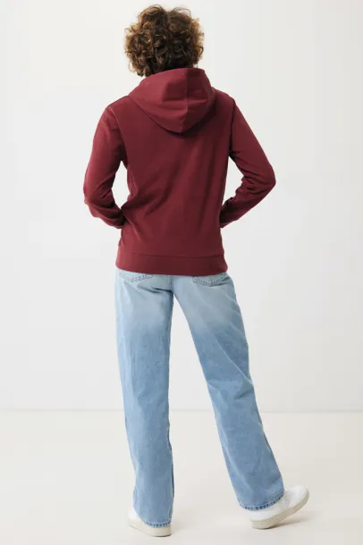  Iqoniq Abisko hoodie sa zatvaračem od recikliranog pamuka, 340 g/m² - iqoniq burgundy