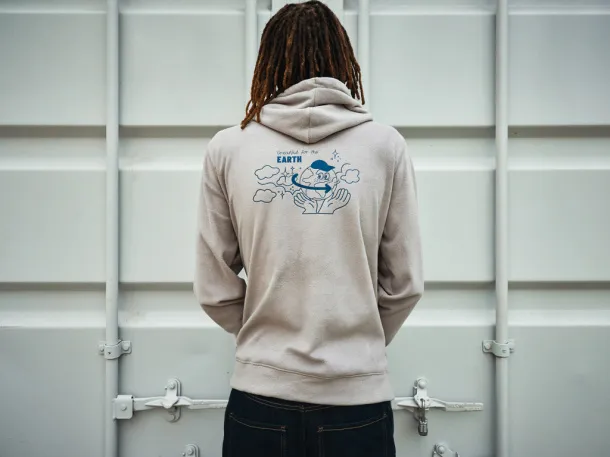  Iqoniq Trivor recycled polyester microfleece hoodie, storm grey - iqoniq storm grey