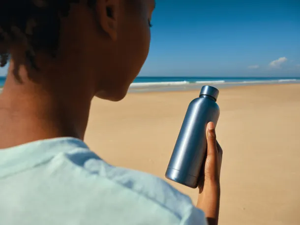  RCS Recycled stainless steel Impact vacuum bottle - XD Collection light blue