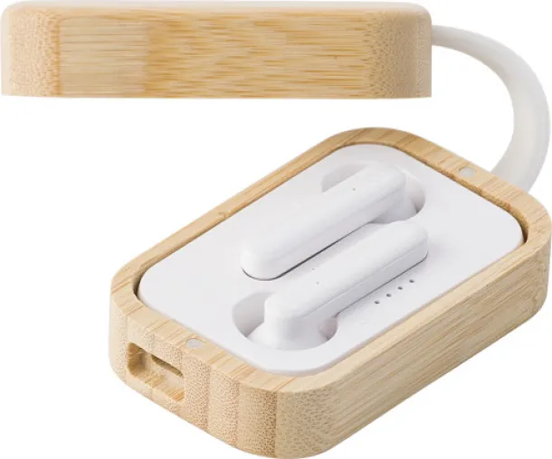 Marmara ABS wireless earphones  bamboo