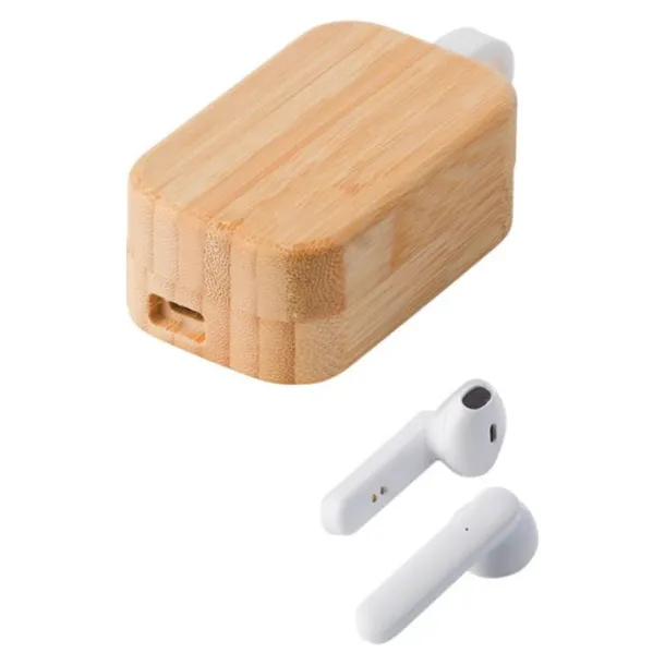 Marmara ABS wireless earphones  bamboo