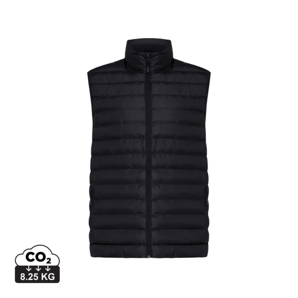  Iqoniq Meru men recycled polyester bodywarmer - iqoniq Black 