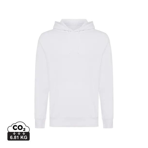  Iqoniq Rila unisex lagani hoodie od recikliranog pamuka, 280 g/m² - iqoniq recycled white