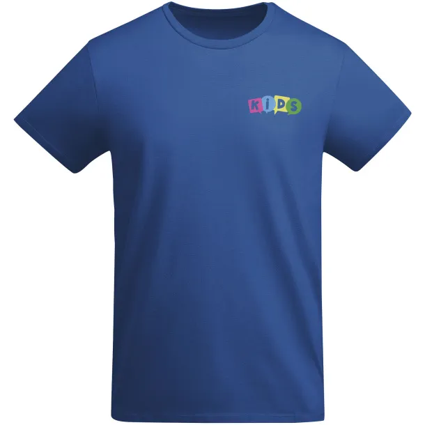 Breda organic cotton short sleeve kids t-shirt - Roly Royal blue