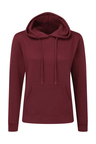  Ladies Hooded Sweatshirt, 280 g/m² - SG burgundac