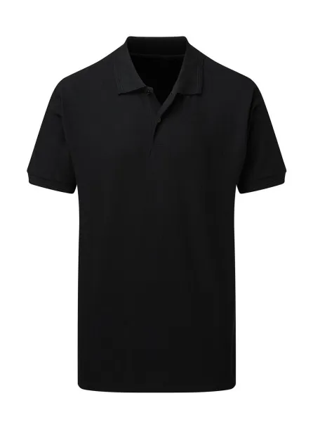  Muška poli pamučna majica, 215 g/m² - SG Crna