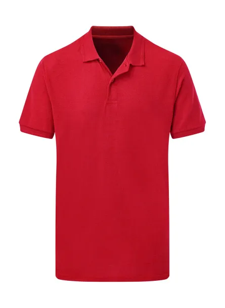 Muška poli pamučna majica, 215 g/m² - SG Crvena
