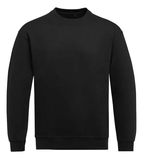  Unisex pulover s okruglim izrezom, 280 g/m² - SG Essentials Crna