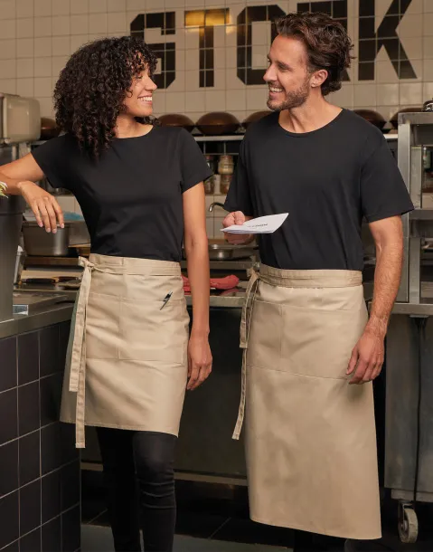  BRUSSELS Short Bistro Apron with Pocket - SG Accessories - BISTRO (Ex JASSZ Bistro)