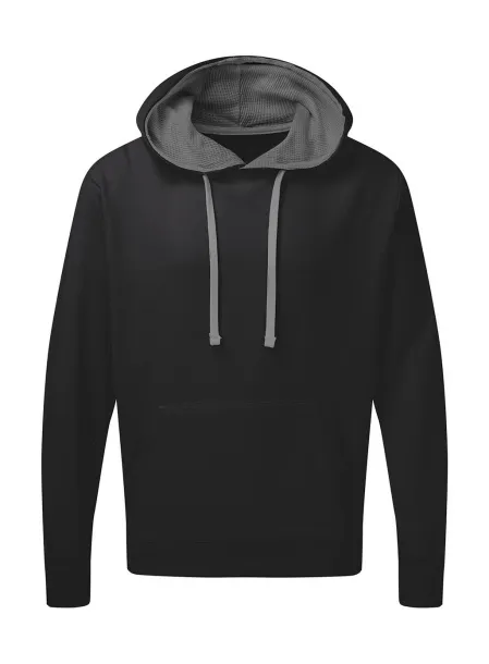  Men's Contrast Hoodie - SG Black Siva