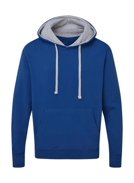  Men's Contrast Hoodie - SG Royal Light Oxford