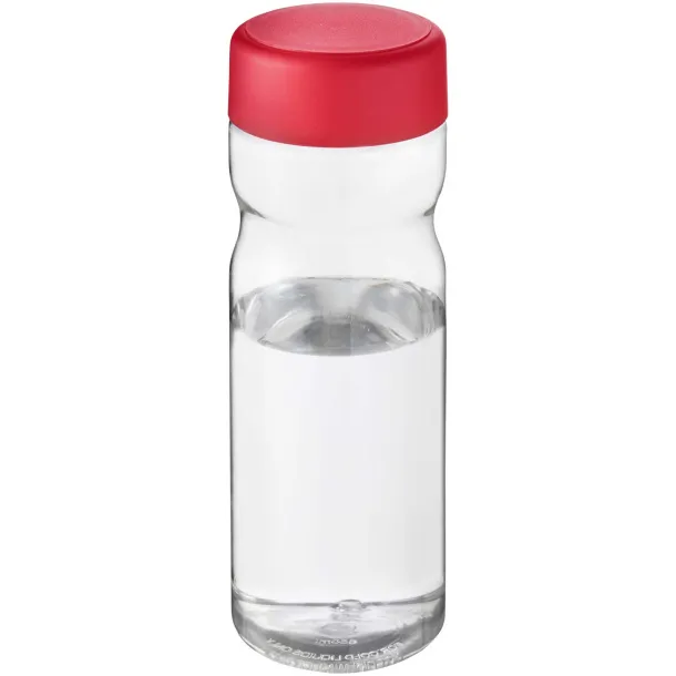 H2O Eco Base 650 ml screw cap water bottle - Unbranded White Red