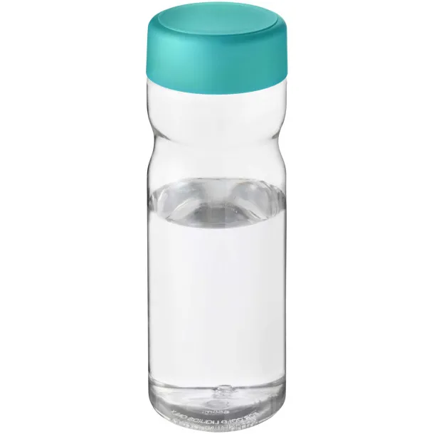 H2O Eco Base 650 ml screw cap water bottle - Unbranded White Aqua blue