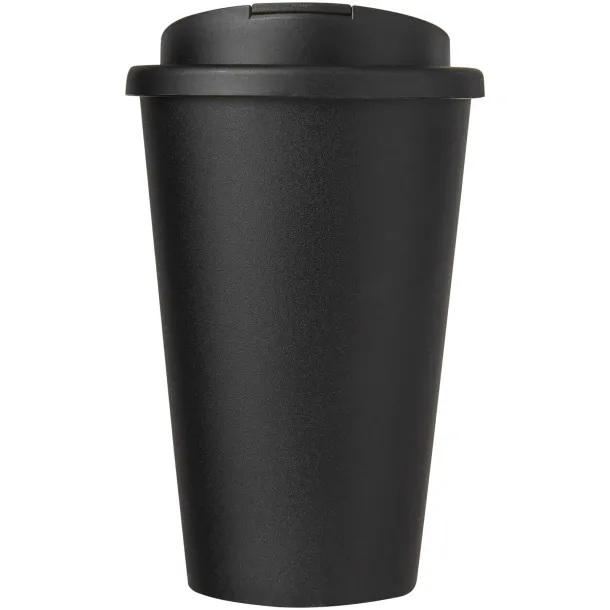 Americano® Eco 350 ml reciklirana šalica s poklopcem Solid black Solid black