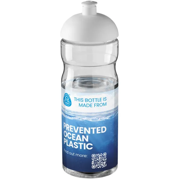 H2O Eco 650 ml dome lid sport bottle - Unbranded White White