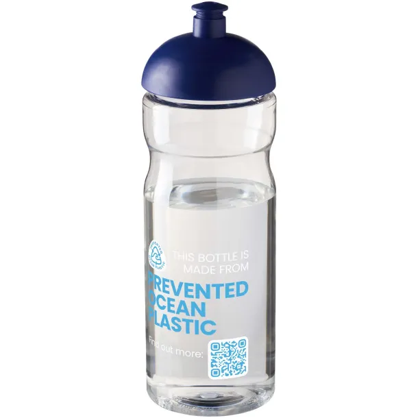 H2O Eco 650 ml dome lid sport bottle - Unbranded White Blue