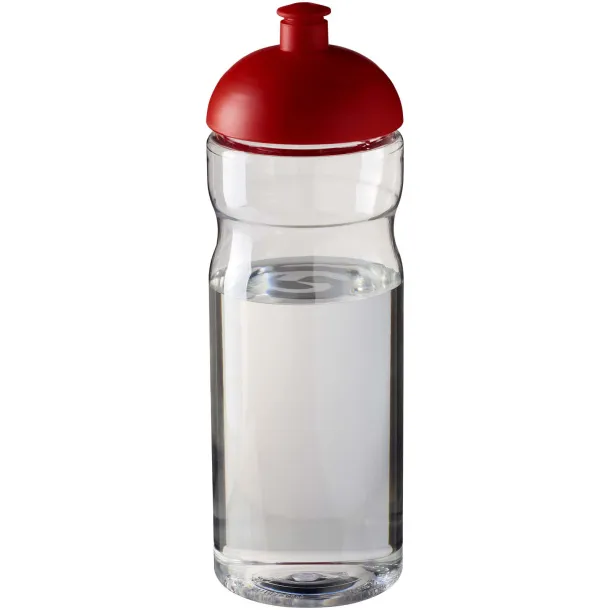 H2O Eco 650 ml dome lid sport bottle - Unbranded White Red