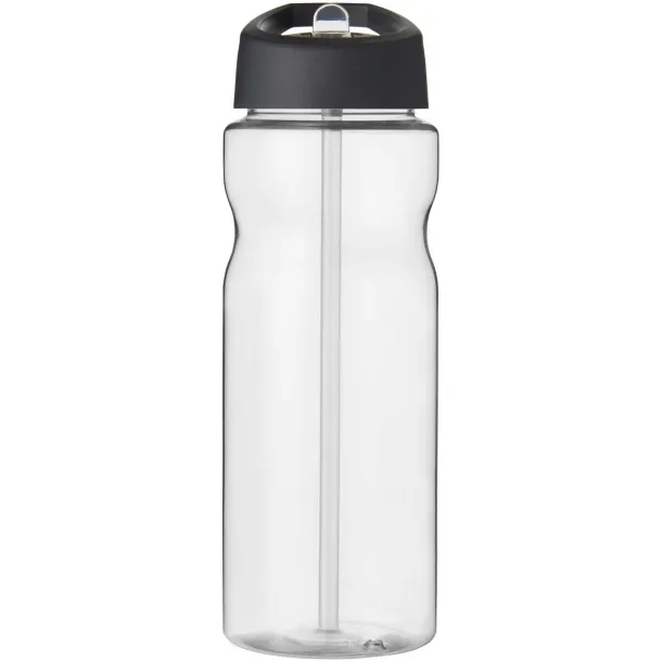 H2O Eco 650 ml spout lid sport bottle - Unbranded White Solid black