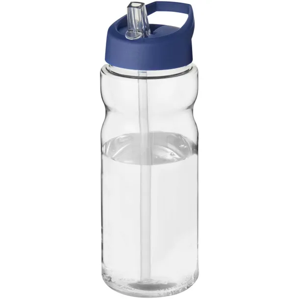 H2O Eco 650 ml spout lid sport bottle - Unbranded White Blue