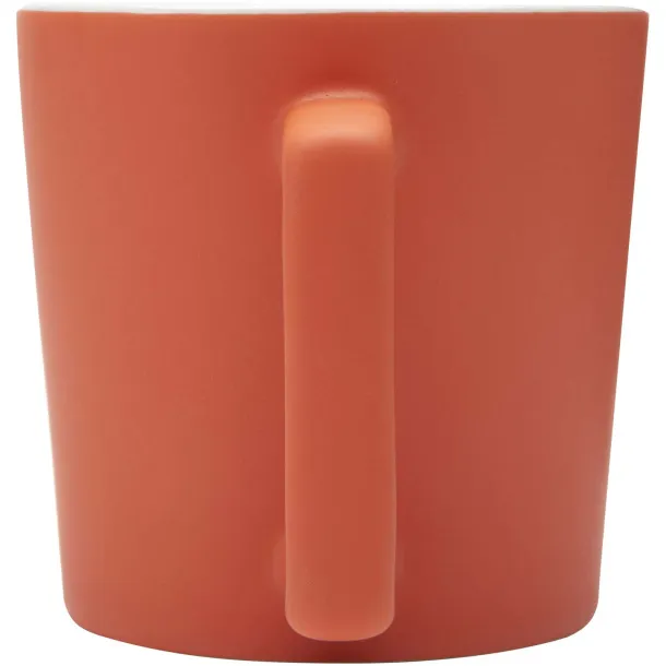 Cali 370 ml ceramic mug with matt finish Orange