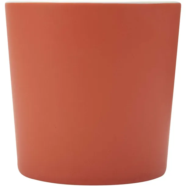 Cali 370 ml ceramic mug with matt finish - Unbranded Orange