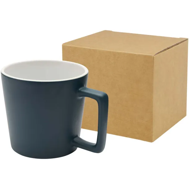 Cali 370 ml ceramic mug with matt finish - Unbranded Deep Sea Green