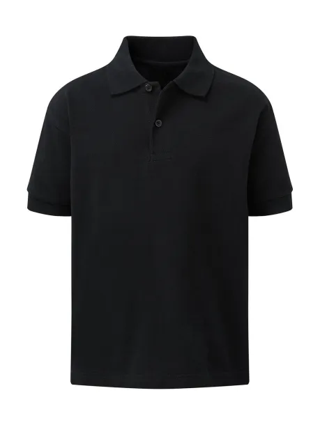  Kids' Cotton Polo - SG Black