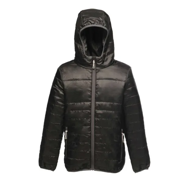 STORMFORCE KIDS' THERMAL HOODED JACKET - Regatta Black