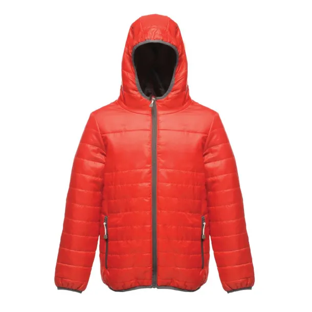STORMFORCE KIDS' THERMAL HOODED JACKET - Regatta Paprika Red